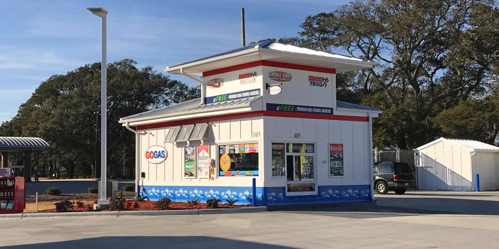 GOGAS gas station building
