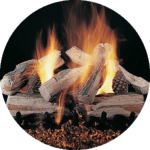 Gas Logs 1 Photo of fireplace