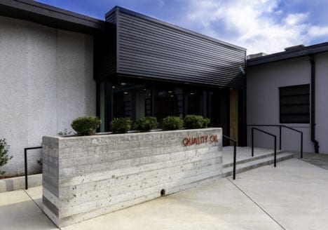 Quality Oil company headquarters entrance